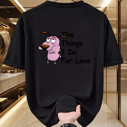 Dog Love Shirt, Dog Lover Gift T-Shirt/Hoodie/Sweatshirt HLT00 - Courage the Cowardly Dog For Love T-Shirt
