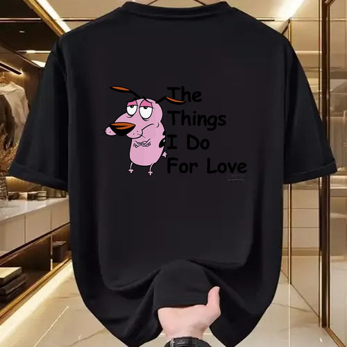 Dog Love Shirt, Dog Lover Gift T-Shirt/Hoodie/Sweatshirt HLT00 - Courage the Cowardly Dog For Love T-Shirt
