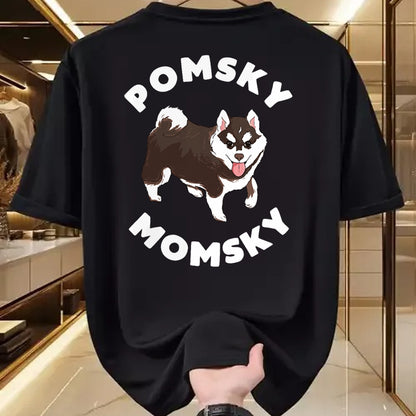 Dog Love Shirt, Dog Lover Gift T-Shirt/Hoodie/Sweatshirt HLT00 - Pomsky Momsky for Dog Pet Mom T-Shirt