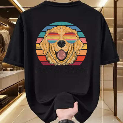 Dog Love Shirt, Dog Lover Gift T-Shirt/Hoodie/Sweatshirt HLT00 - Golden Retriever Dog Mom Gifts Crazy Golden Dog Mom T-Shirt