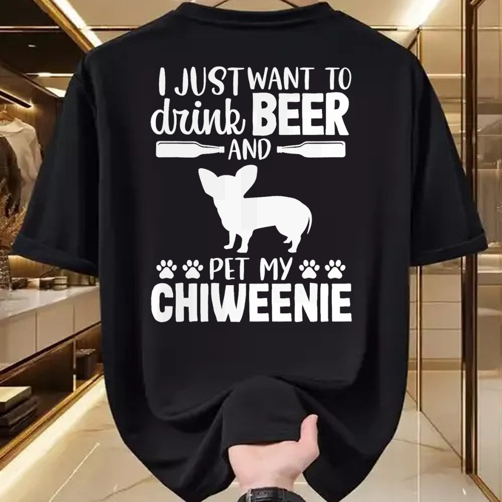 Dog Love Shirt, Dog Lover Gift T-Shirt/Hoodie/Sweatshirt HLT00 - Beer Funny Dog Owner Lover Chiweenie Dog Mom Dad Gift T-Shirt