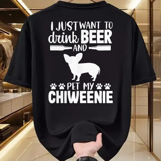 Dog Love Shirt, Dog Lover Gift T-Shirt/Hoodie/Sweatshirt HLT00 - Beer Funny Dog Owner Lover Chiweenie Dog Mom Dad Gift T-Shirt