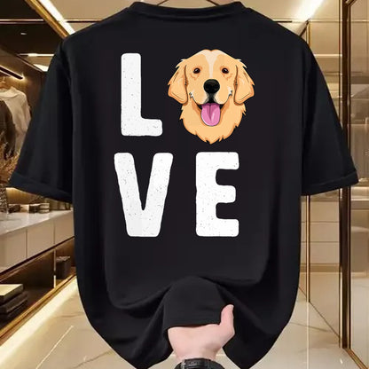 Dog Love Shirt, Dog Lover Gift T-Shirt/Hoodie/Sweatshirt HLT00 - LOVE Golden Retrievers T-Shirt for Women KIds Dog Pet Gift T-Shirt