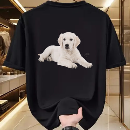Dog Love Shirt, Dog Lover Gift T-Shirt/Hoodie/Sweatshirt HLT00 - White Labrador Retriever Shirt Yellow Love Lab Mom Dog Dad T-Shirt