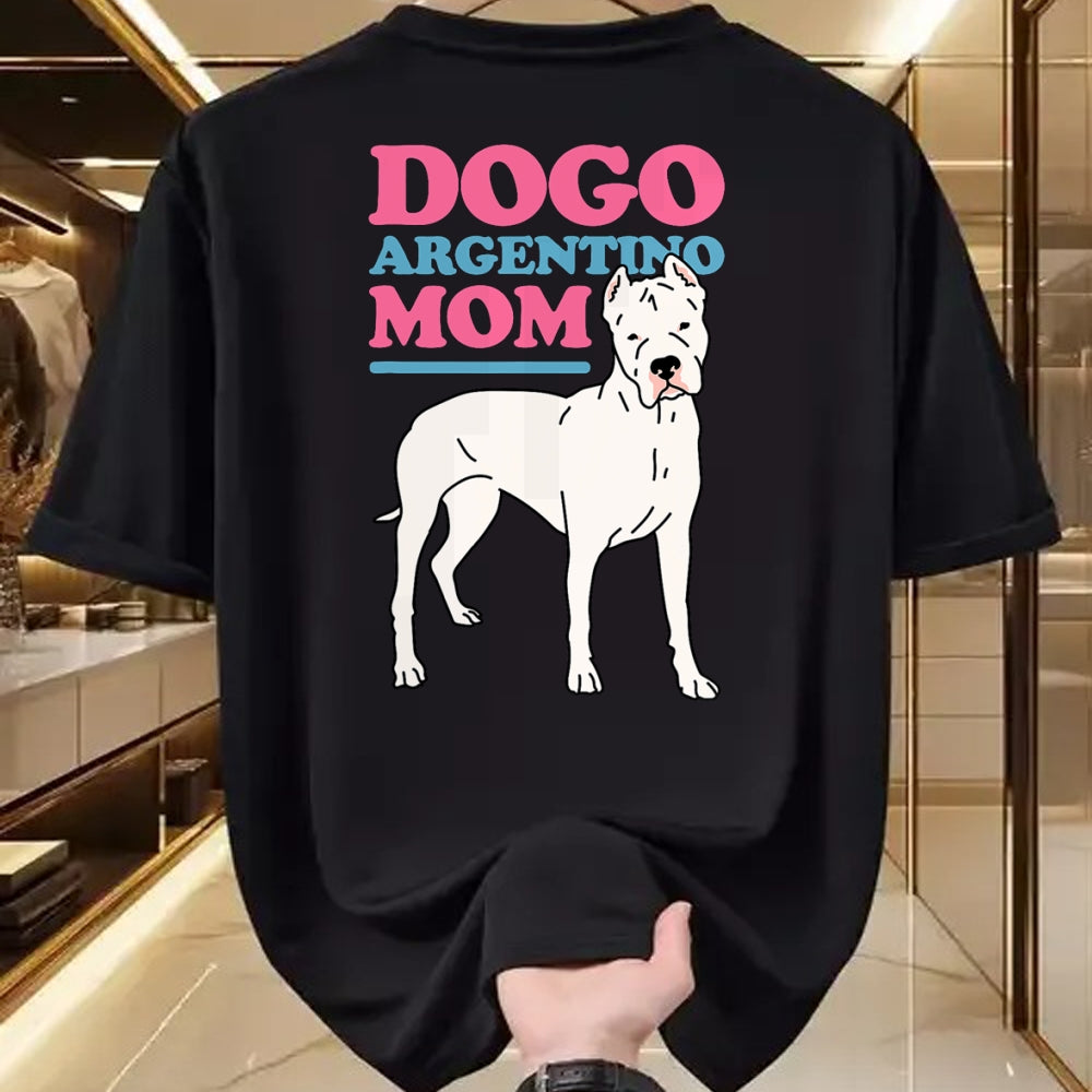 Dog Love Shirt, Dog Lover Gift T-Shirt/Hoodie/Sweatshirt HLT00 - Dogo Argentino Mom Dog Owner Dogo Argentino T-Shirt
