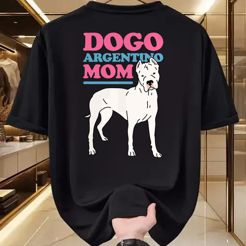 Dog Love Shirt, Dog Lover Gift T-Shirt/Hoodie/Sweatshirt HLT00 - Dogo Argentino Mom Dog Owner Dogo Argentino T-Shirt