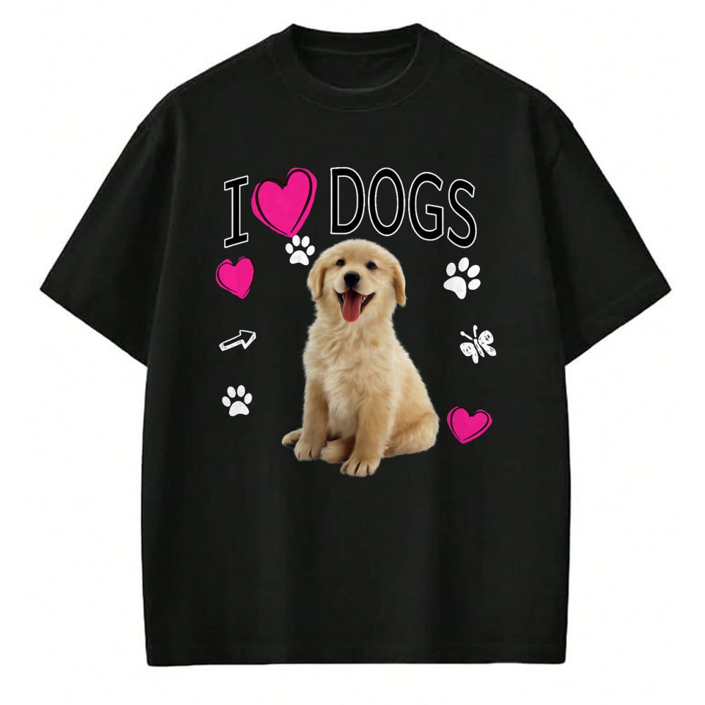 Dog Love Shirt, Dog Lover Gift T-Shirt/Hoodie/Sweatshirt HLT00 - I Love Dogs Shirt - Golden Labrador retriever t shirt T-Shirt