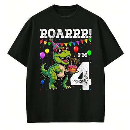 Best Dinosaur Lover Shirt, Funny Dinosaur UnisexT-Shirt/Hoodie/Sweatshirt HLT00 - 4th Birthday 4 Year Old Boys Girls Roar Im Dinosaur T-Shirt