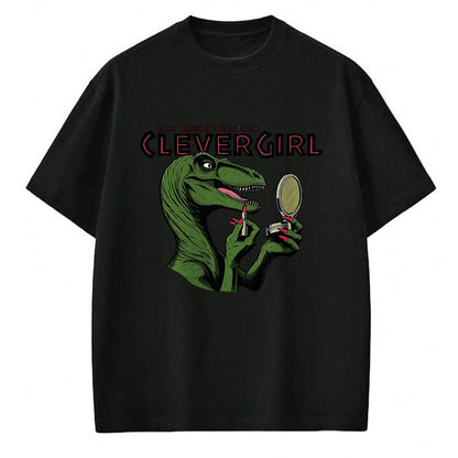 Best Dinosaur Lover Shirt, Funny Dinosaur UnisexT-Shirt/Hoodie/Sweatshirt HLT00 - Easy Breezy Beautiful Clever Girl Dinosaur T-Shirt