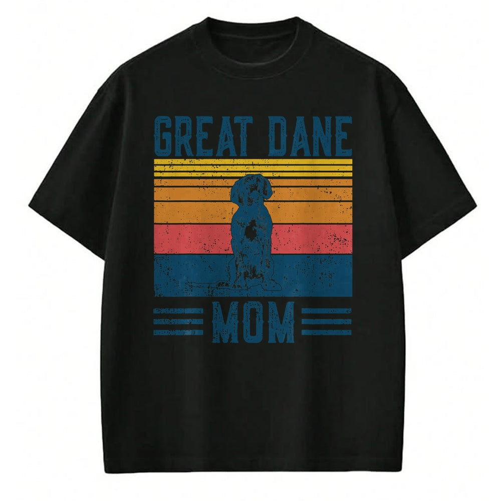 Dog Love Shirt, Dog Lover Gift T-Shirt/Hoodie/Sweatshirt HLT00 - Dog Great Dane Mom - Vintage Great Dane Mom T-Shirt