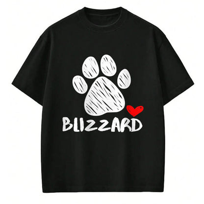 Dog Love Shirt, Dog Lover Gift T-Shirt/Hoodie/Sweatshirt HLT00 - Blizzard Puppy Love Doggy Parent Blizzard Pet Dog name Paw T-Shirt