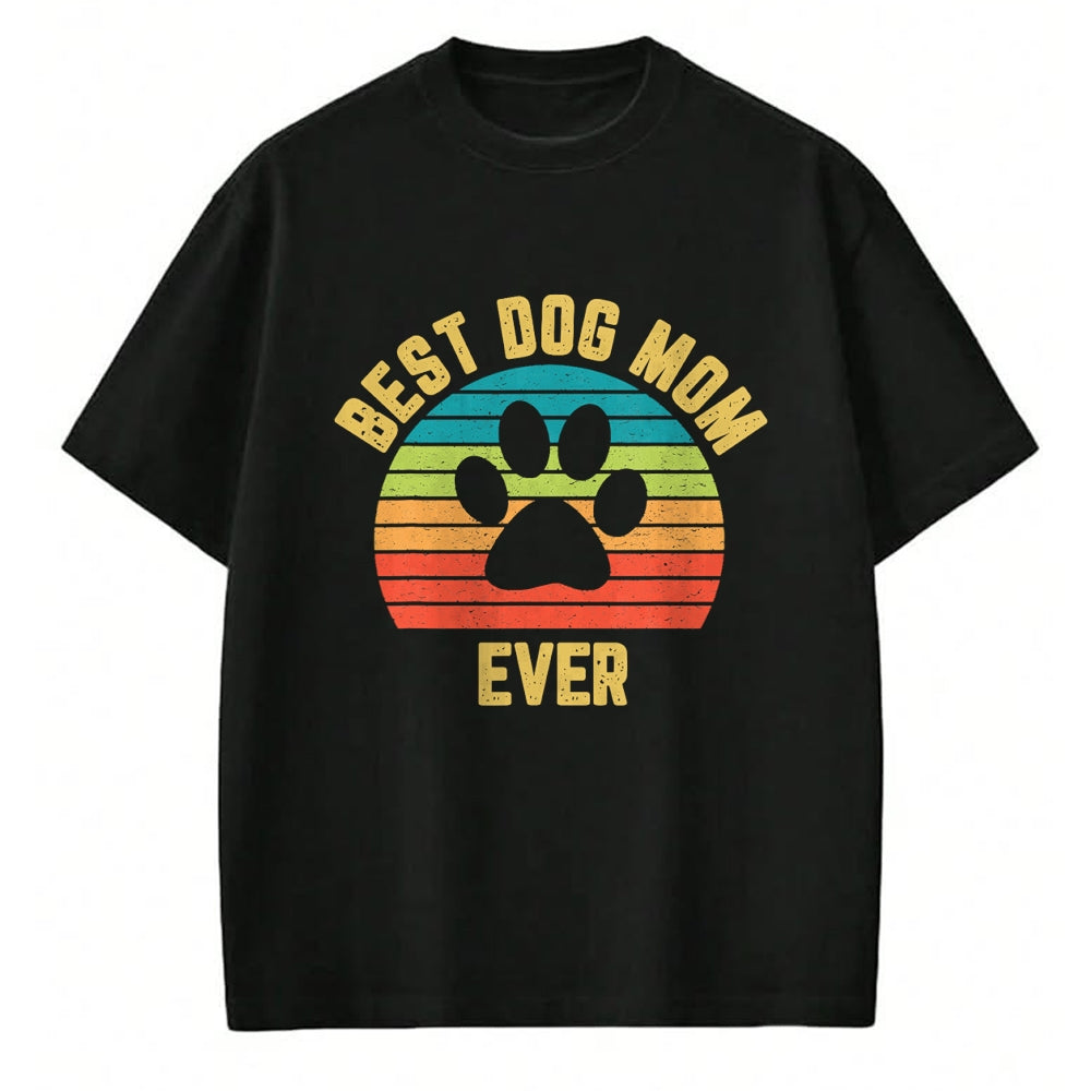 Dog Love Shirt, Dog Lover Gift T-Shirt/Hoodie/Sweatshirt HLT00 - Vintage Dog Mom Shirt Mother Loves Dogs Mama Colorful Design T-Shirt