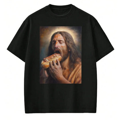 Dog Love Shirt, Dog Lover Gift T-Shirt/Hoodie/Sweatshirt HLT00 - Jesus loves hot dogs T-Shirt