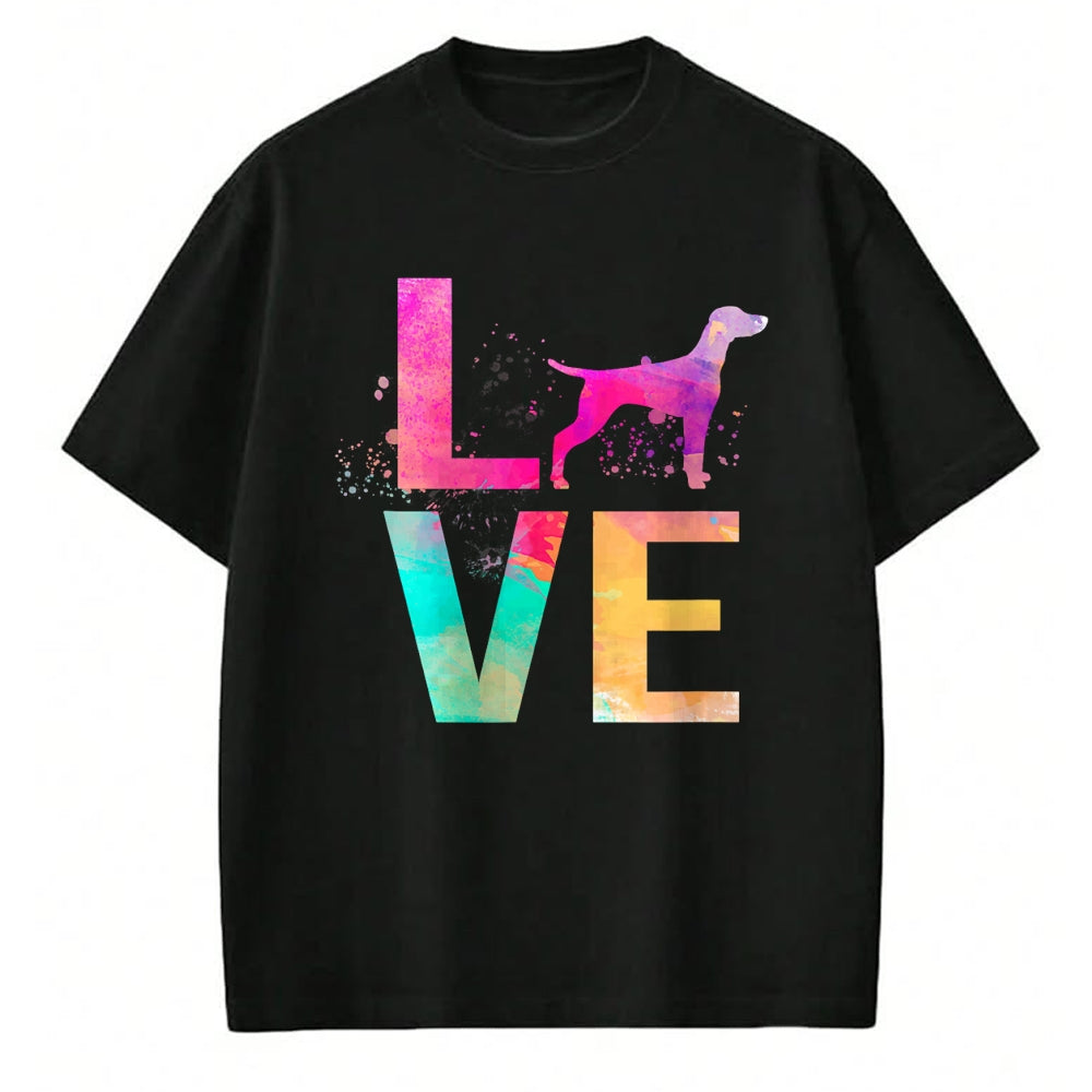 Dog Love Shirt, Dog Lover Gift T-Shirt/Hoodie/Sweatshirt HLT00 - Colorful Vizsla Dog Mom Gifts Vizsla T-Shirt