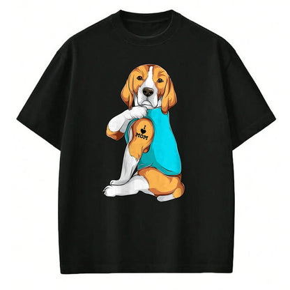 Dog Love Shirt, Dog Lover Gift T-Shirt/Hoodie/Sweatshirt HLT00 - Beagle I Love Mom Apparel, Dog Mom Gifts Womens T-Shirt
