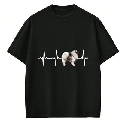 Dog Love Shirt, Dog Lover Gift T-Shirt/Hoodie/Sweatshirt HLT00 - Keeshond Heartbeat Love My Dog Long Sleeve T-Shirt