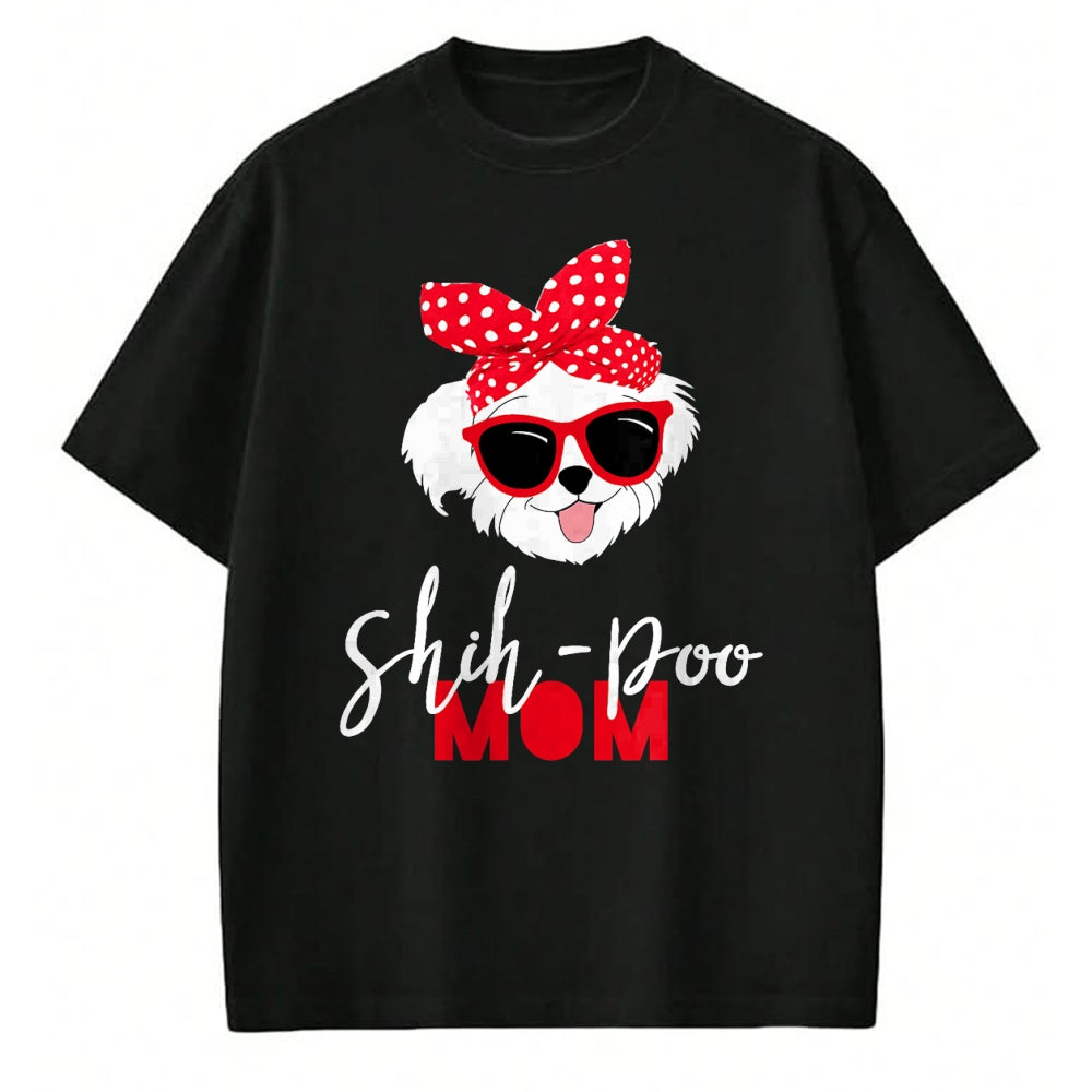 Dog Love Shirt, Dog Lover Gift T-Shirt/Hoodie/Sweatshirt HLT00 - Dog Lovers T Shirt Shih-Poo Mom Fur Mama Shirt T-Shirt
