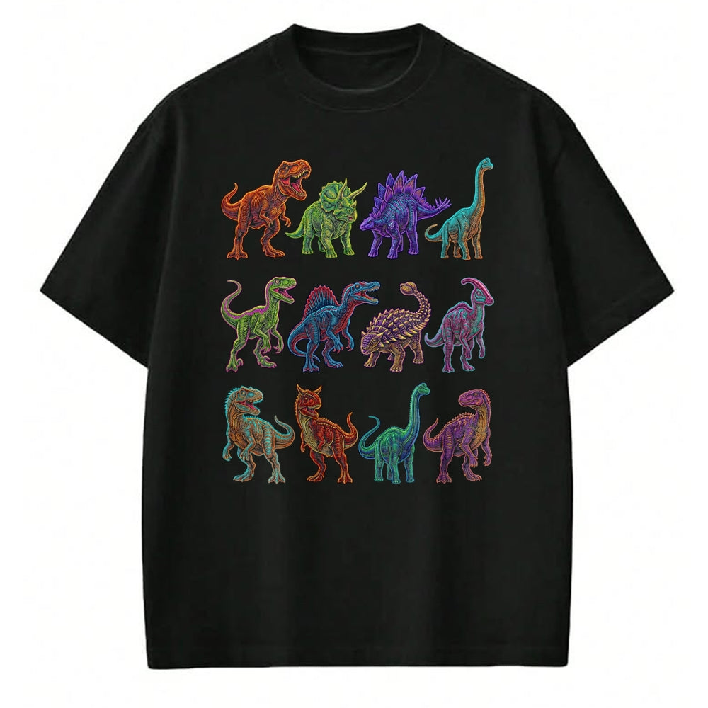 Best Dinosaur Lover Shirt, Funny Dinosaur UnisexT-Shirt/Hoodie/Sweatshirt HLT00 - Dinosaur Species Chart Paleontology Prehistoric Animals T-Shirt