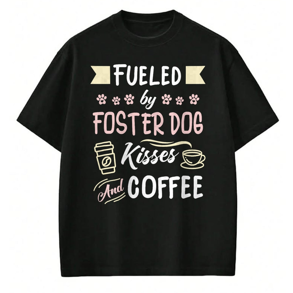Dog Love Shirt, Dog Lover Gift T-Shirt/Hoodie/Sweatshirt HLT00 - Foster Dog Mom Coffee Lover T-Shirt (1)