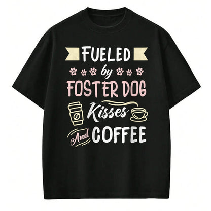 Dog Love Shirt, Dog Lover Gift T-Shirt/Hoodie/Sweatshirt HLT00 - Foster Dog Mom Coffee Lover T-Shirt (1)