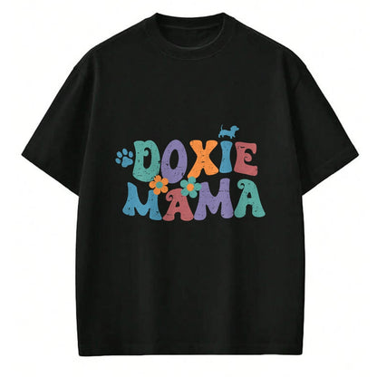 Dog Love Shirt, Dog Lover Gift T-Shirt/Hoodie/Sweatshirt HLT00 - Groovy Doxie Mama Colorful Dog Gift Dachshund Lover Dogs Mom T-Shirt
