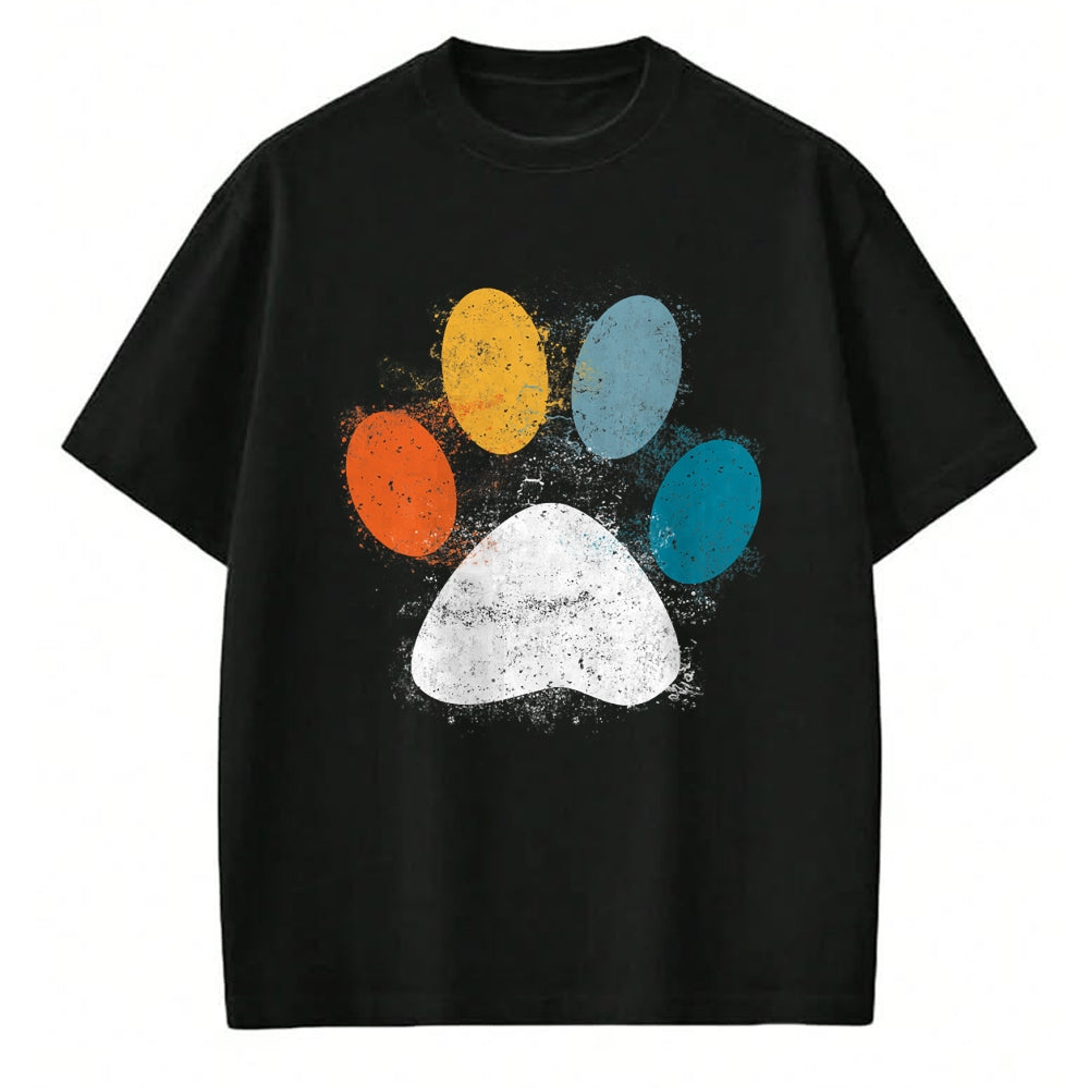 Dog Love Shirt, Dog Lover Gift T-Shirt/Hoodie/Sweatshirt HLT00 - Vintage Dog T-Shirt Puppy Dog Paw Print Dog Love Pet Paw T-Shirt