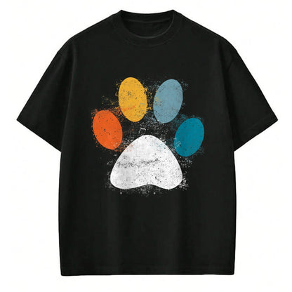 Dog Love Shirt, Dog Lover Gift T-Shirt/Hoodie/Sweatshirt HLT00 - Vintage Dog T-Shirt Puppy Dog Paw Print Dog Love Pet Paw T-Shirt