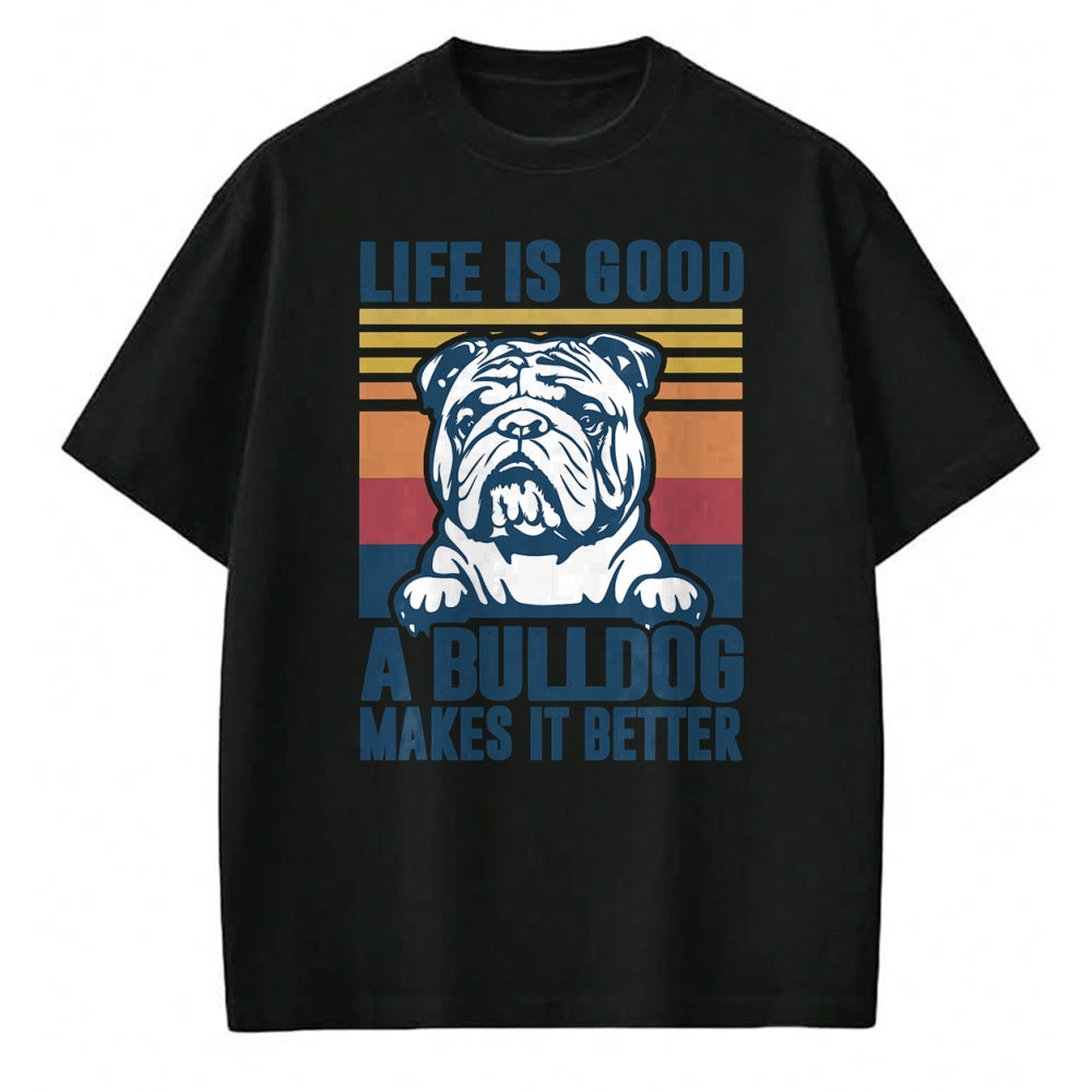 Dog Love Shirt, Dog Lover Gift T-Shirt/Hoodie/Sweatshirt HLT00 - Bulldog Gifts For Women Men Dog Dad Dog Mom English Bulldog T-Shirt