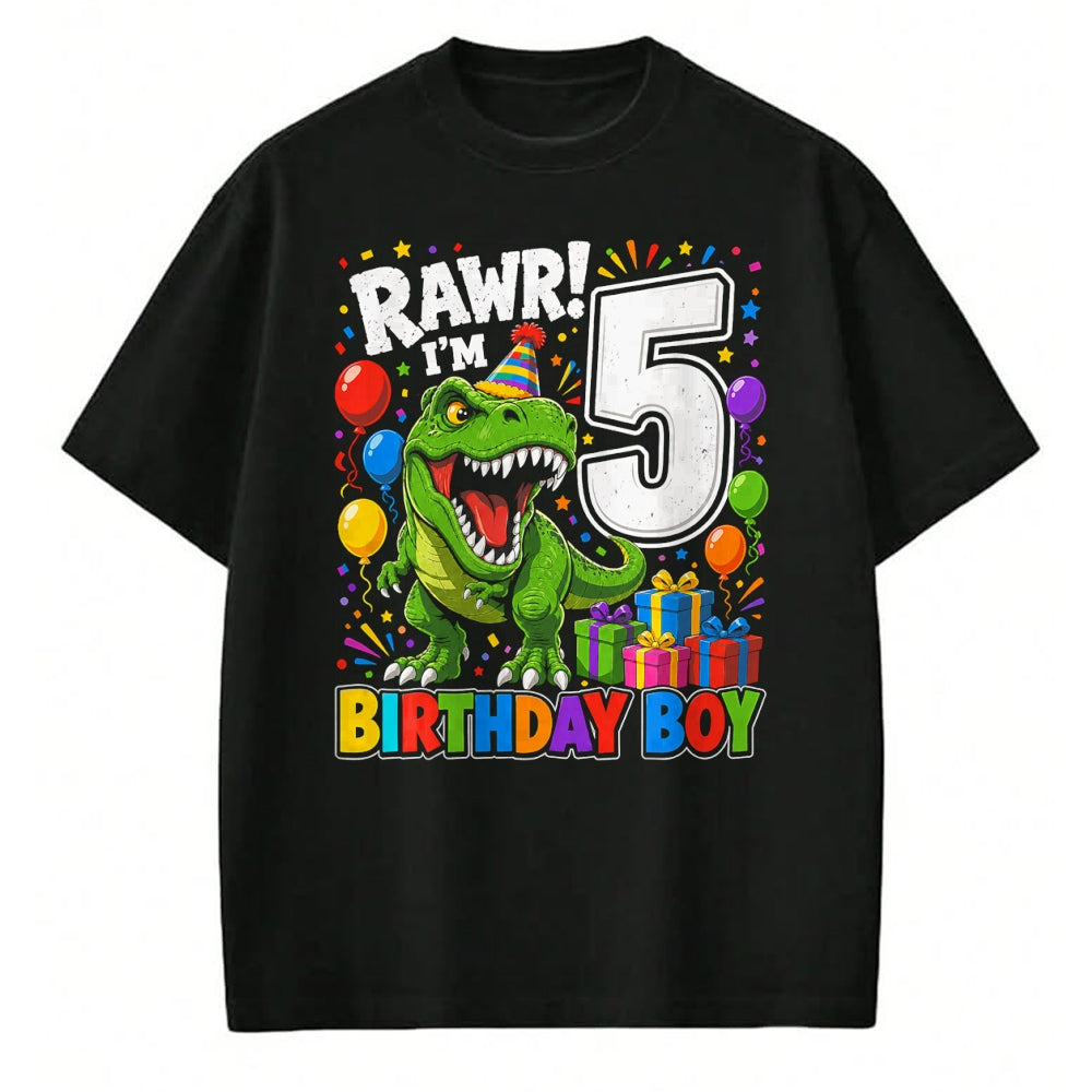 Best Dinosaur Lover Shirt, Funny Dinosaur UnisexT-Shirt/Hoodie/Sweatshirt HLT00 - Dinosaur 5th Five Rawr I_m 5 Birthday Boy T Rex Boys Gifts T-Shirt
