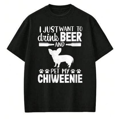 Dog Love Shirt, Dog Lover Gift T-Shirt/Hoodie/Sweatshirt HLT00 - Beer Funny Dog Owner Lover Chiweenie Dog Mom Dad Gift T-Shirt