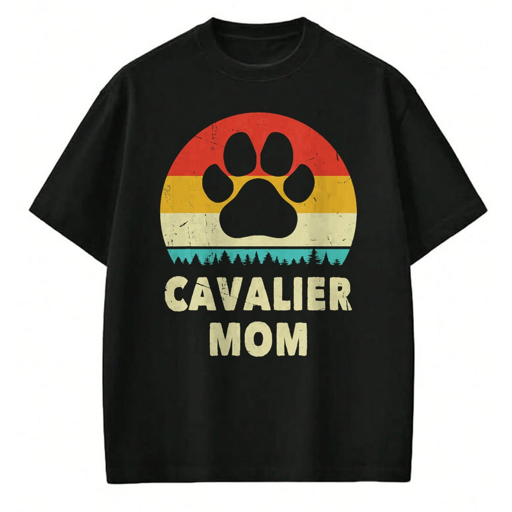 Dog Love Shirt, Dog Lover Gift T-Shirt/Hoodie/Sweatshirt HLT00 - Cavalier King Charles Spaniel Mom Vintage Dog Gift Women T-Shirt