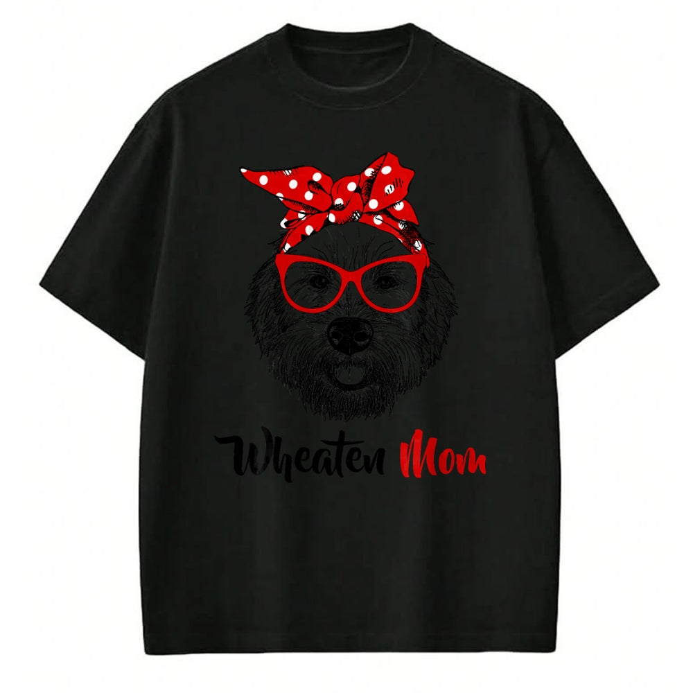 Dog Love Shirt, Dog Lover Gift T-Shirt/Hoodie/Sweatshirt HLT00 - Wheaten Terrier Mom Mama Dog T-Shirt