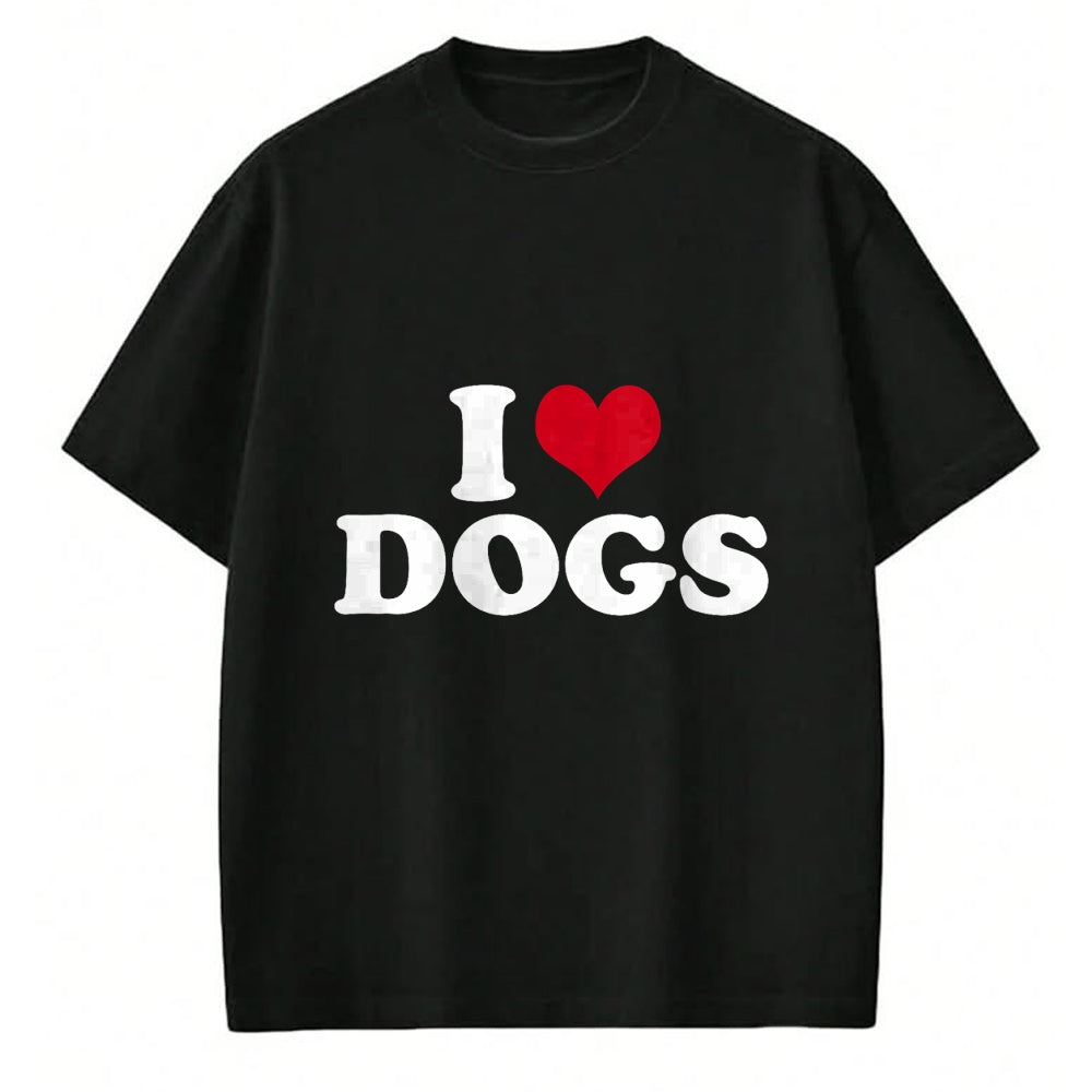 Dog Love Shirt, Dog Lover Gift T-Shirt/Hoodie/Sweatshirt HLT00 - I Love Dogs T-Shirt (1)