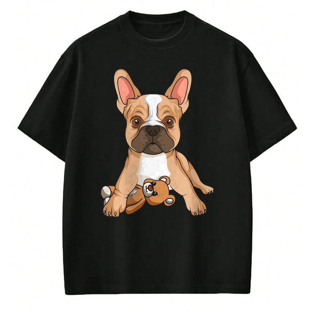 Dog Love Shirt, Dog Lover Gift T-Shirt/Hoodie/Sweatshirt HLT00 - French Bulldog Frenchie Love Cute Dog Mom Funny Girls T-Shirt