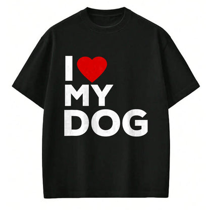 Dog Love Shirt, Dog Lover Gift T-Shirt/Hoodie/Sweatshirt HLT00 - I Love My Dog Tshirt for Dog Lovers with Heart T-Shirt