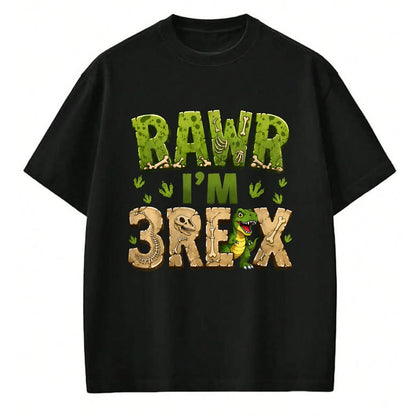 Best Dinosaur Lover Shirt, Funny Dinosaur UnisexT-Shirt/Hoodie/Sweatshirt HLT00 - 3 Year Old Dinosaur Birthday Boys Rawn Im 3-Rex T-Shirt
