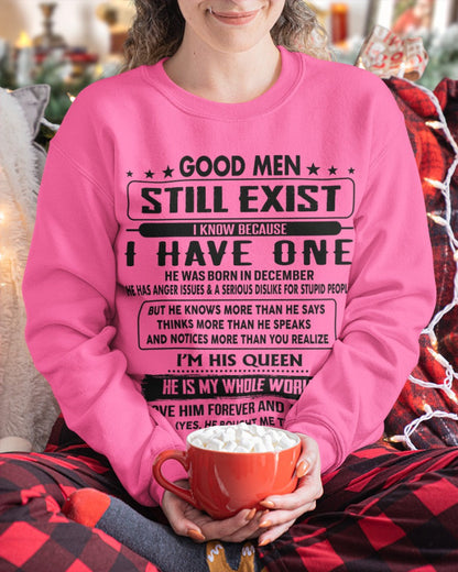 December - Good men Still Exist - gift for your girlfriend, wife from Husband - TOBY12 (SKU-GM-12)