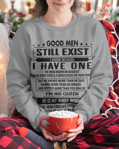 August - Good men Still Exist - gift for your girlfriend, wife from Husband - TOBY08 (SKU-GM-08)