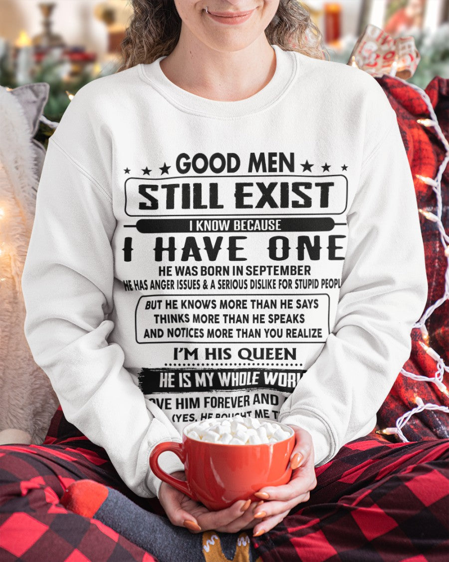 September - Good men Still Exist - gift for your girlfriend, wife from Husband - TOBY09 (SKU-GM-09)