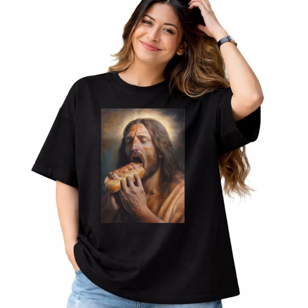 Dog Love Shirt, Dog Lover Gift T-Shirt/Hoodie/Sweatshirt HLT00 - Jesus loves hot dogs T-Shirt