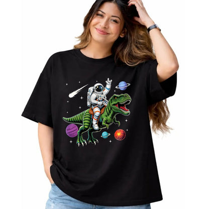 Best Dinosaur Lover Shirt, Funny Dinosaur UnisexT-Shirt/Hoodie/Sweatshirt HLT00 - Astronaut Riding Dinosaur T Rex Space Lovers Boys Kids T-Shirt