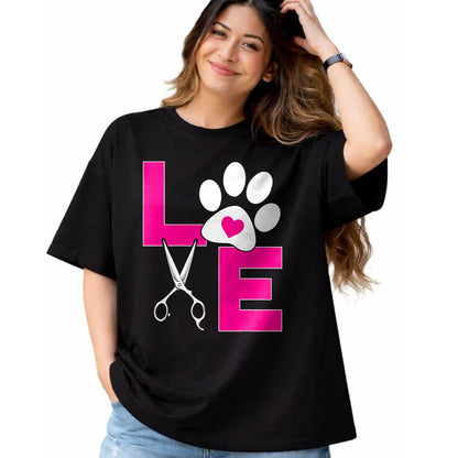 Dog Love Shirt, Dog Lover Gift T-Shirt/Hoodie/Sweatshirt HLT00 - Cute Dog Groomer Funny Dog Grooming Love Christmas T-Shirt