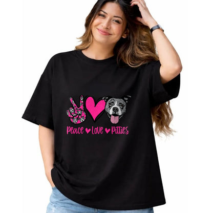 Dog Love Shirt, Dog Lover Gift T-Shirt/Hoodie/Sweatshirt HLT00 - Pit Bull Lives Matter Pittie Puppy Dog Mom Ladies Pitbull T-Shirt