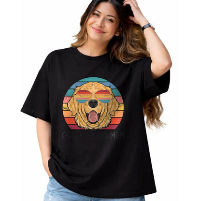 Dog Love Shirt, Dog Lover Gift T-Shirt/Hoodie/Sweatshirt HLT00 - Golden Retriever Dog Mom Gifts Crazy Golden Dog Mom T-Shirt