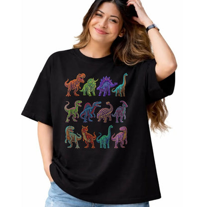 Best Dinosaur Lover Shirt, Funny Dinosaur UnisexT-Shirt/Hoodie/Sweatshirt HLT00 - Dinosaur Species Chart Paleontology Prehistoric Animals T-Shirt