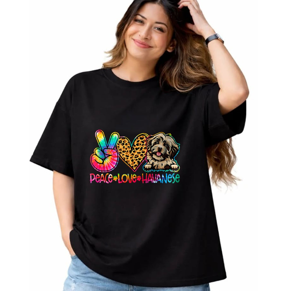 Dog Love Shirt, Dog Lover Gift T-Shirt/Hoodie/Sweatshirt HLT00 - Peace Love Rescue Dog Lover Parent Adopted Tie Dye T-Shirt