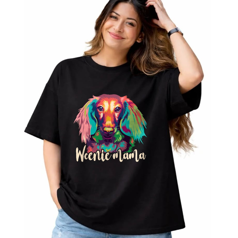 Dog Love Shirt, Dog Lover Gift T-Shirt/Hoodie/Sweatshirt HLT00 - Dachshund-Shirt Women Weenie Mama Mothers Day Weiner Dog Mom T-Shirt