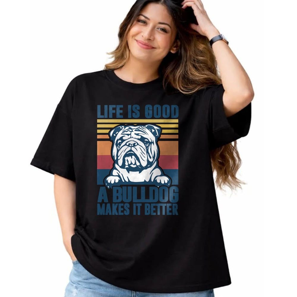 Dog Love Shirt, Dog Lover Gift T-Shirt/Hoodie/Sweatshirt HLT00 - Bulldog Gifts For Women Men Dog Dad Dog Mom English Bulldog T-Shirt
