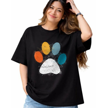 Dog Love Shirt, Dog Lover Gift T-Shirt/Hoodie/Sweatshirt HLT00 - Vintage Dog T-Shirt Puppy Dog Paw Print Dog Love Pet Paw T-Shirt