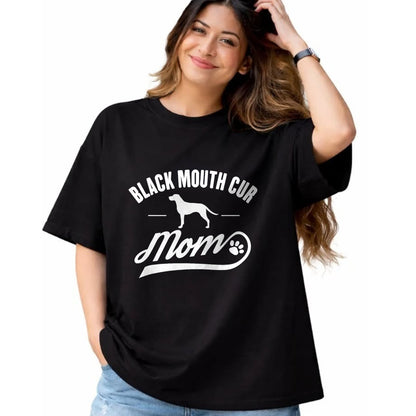 Dog Love Shirt, Dog Lover Gift T-Shirt/Hoodie/Sweatshirt HLT00 - Black Mouth Cur Mom T-Shirt - Dog Owner Lover T-Shirt